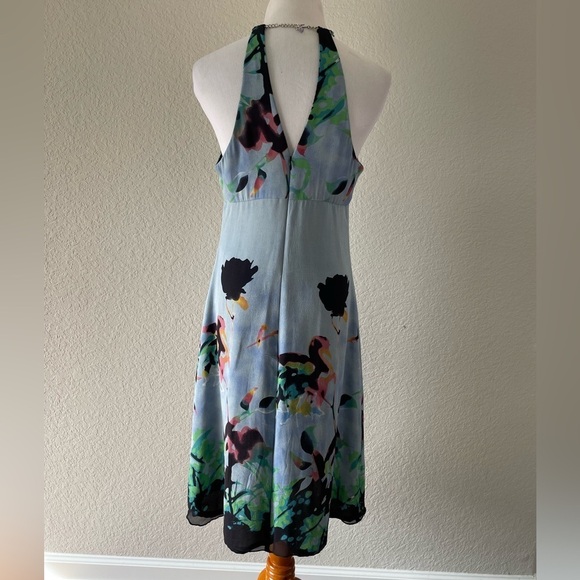 Vintage 90’s Floral Halter Dress | Glam Grunge Festival Dress - Picture 6 of 9